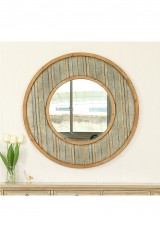 Gary Vintage Style Round Wall Mirror *Floor Display
